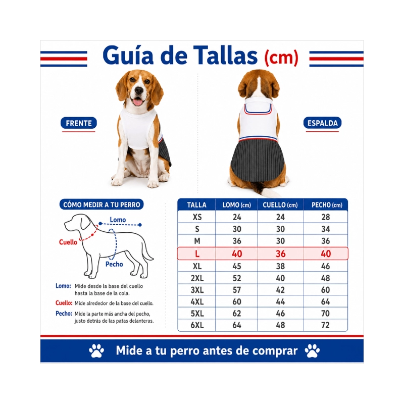TRAJE DE HUASO CHILENO PARA PERRO TALLA L - 4