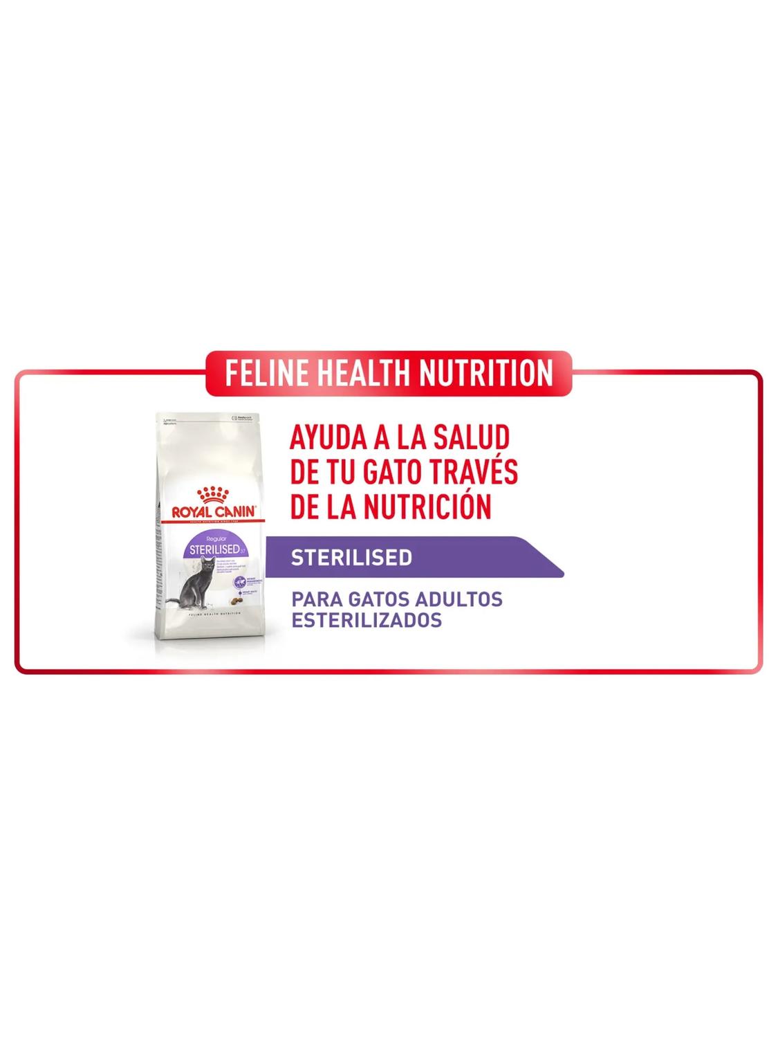 ALIMENTO ROYAL CASTRADO STERILISED FELINE SACO 400 GR - 2
