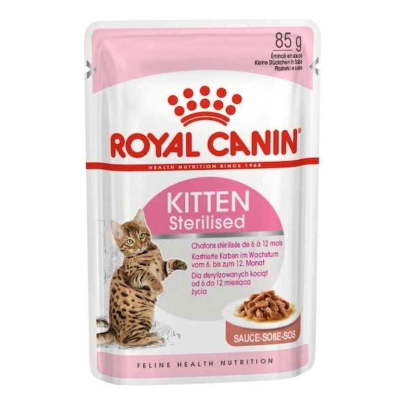 ROYAL CANIN KITTEN ESTERILIZADO SOBRE 85G PARA GATITOS - 1