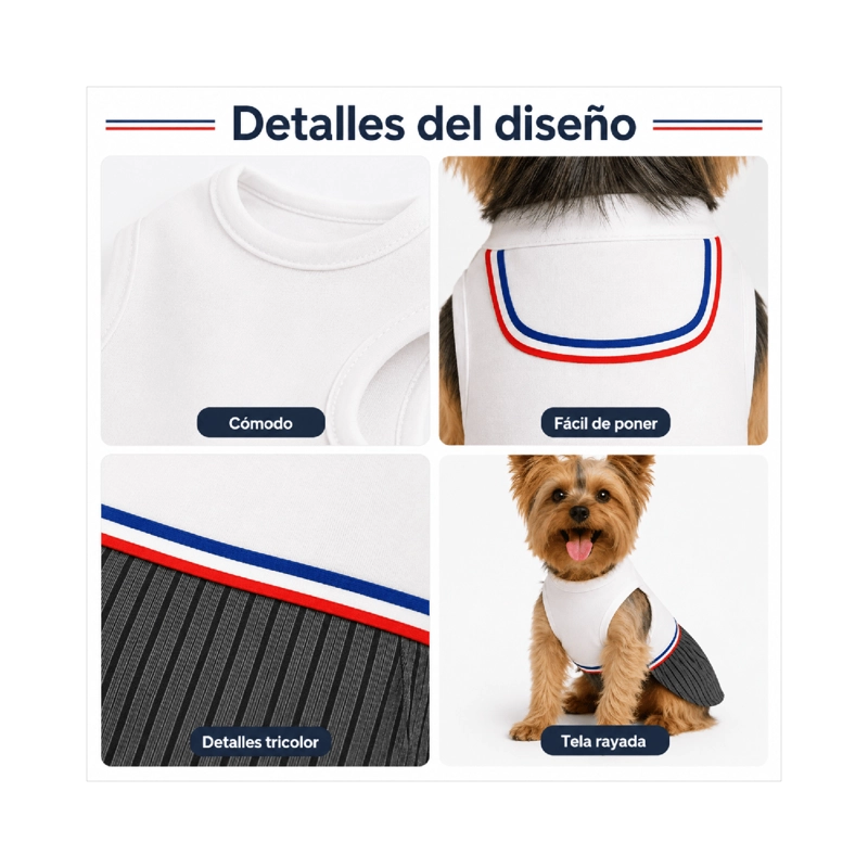 TRAJE DE HUASO CHILENO PARA PERRO TALLA XS - 6