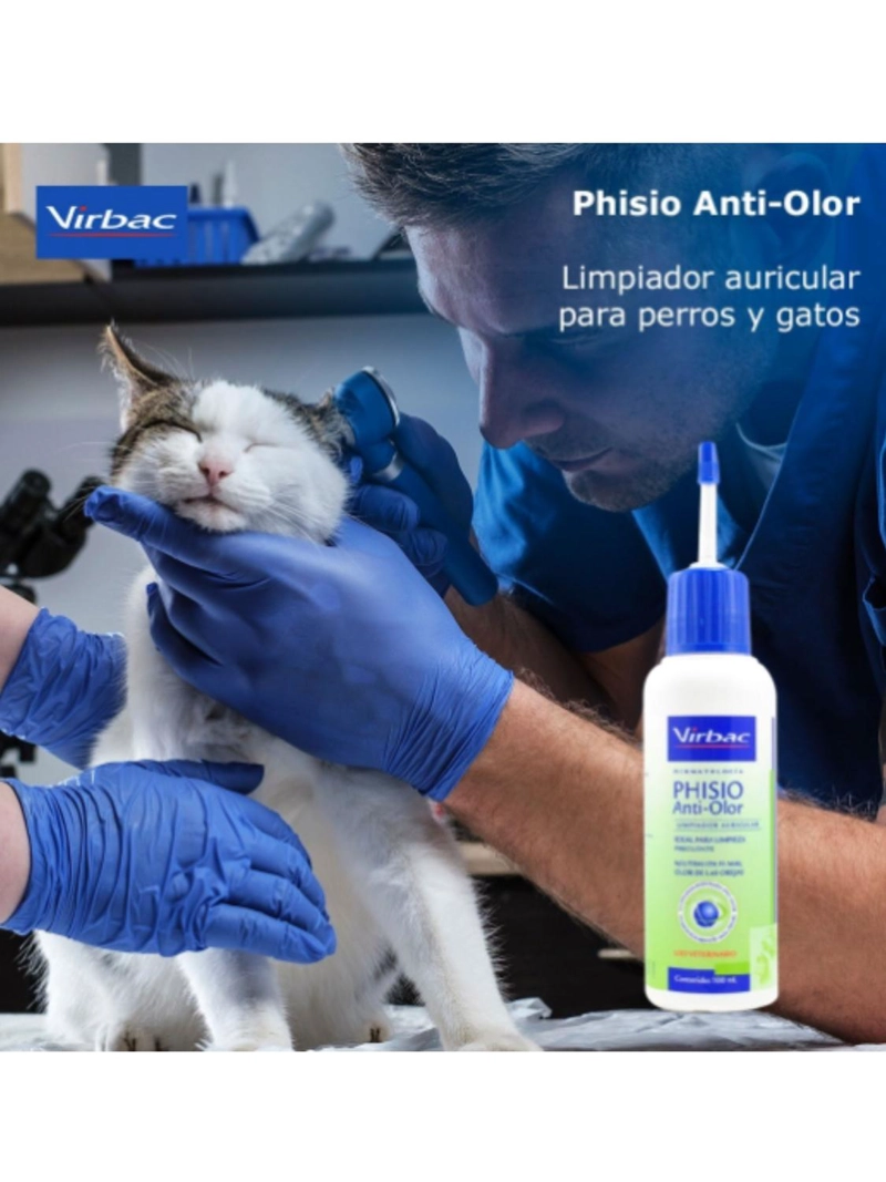 PHISIO ANTI OLOR VIRBAC 100 ML LIMPIADOR AURICULAR - 3