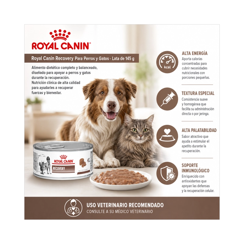 ROYAL CANIN RECOVERY PARA PERROS Y GATOS - LATA DE 145G - 5