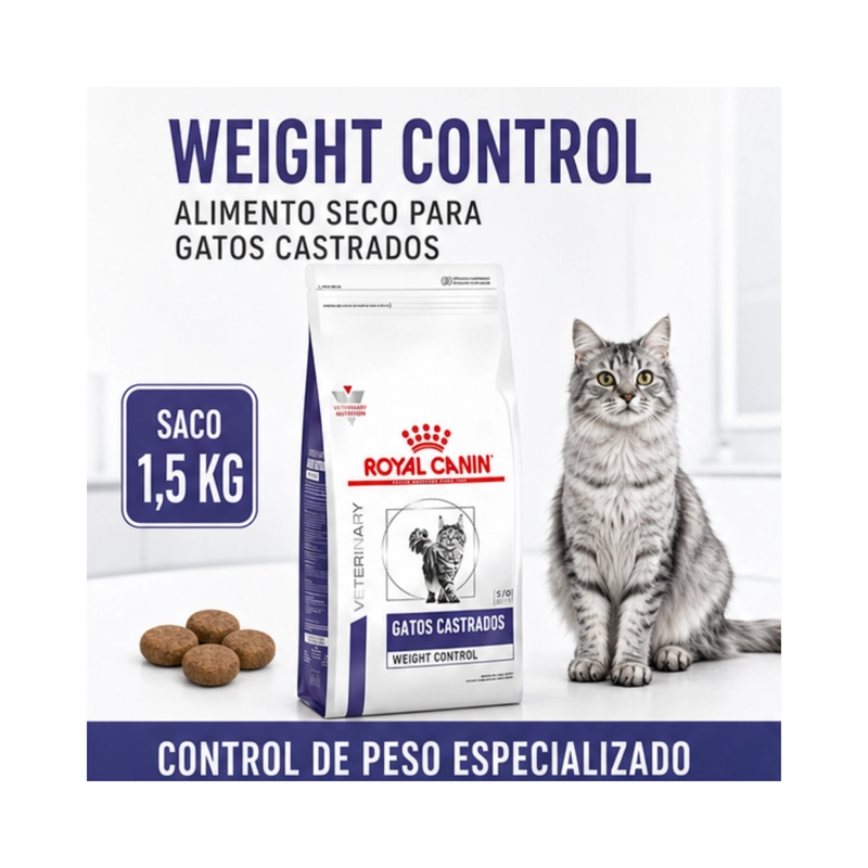 ROYAL CANIN WEIGHT CONTROL GATO CASTRADO 1.5 KG - 7