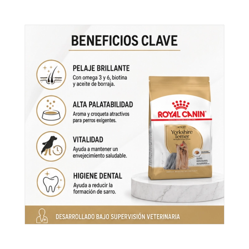 ROYAL CANIN YORKSHIRE TERRIER ADULTO 1 KILO - 8