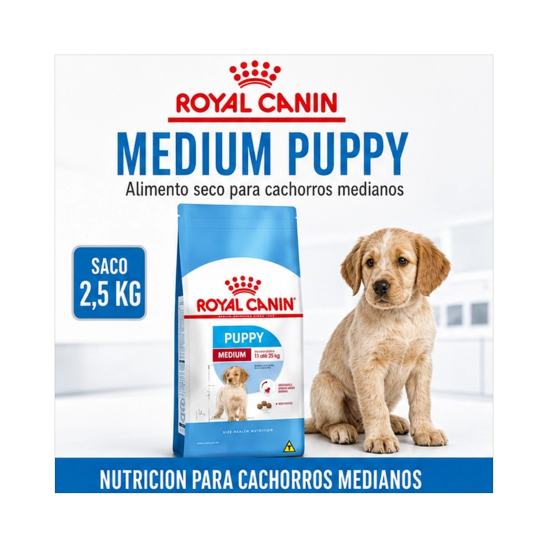 ROYAL CANIN MEDIUM PUPPY SACO 2.5 KILO - 7