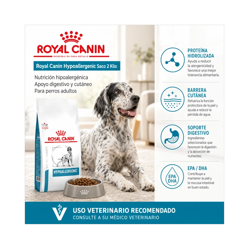 ROYAL CANIN HYPOALLERGENIC SACO 2 KILO - 5