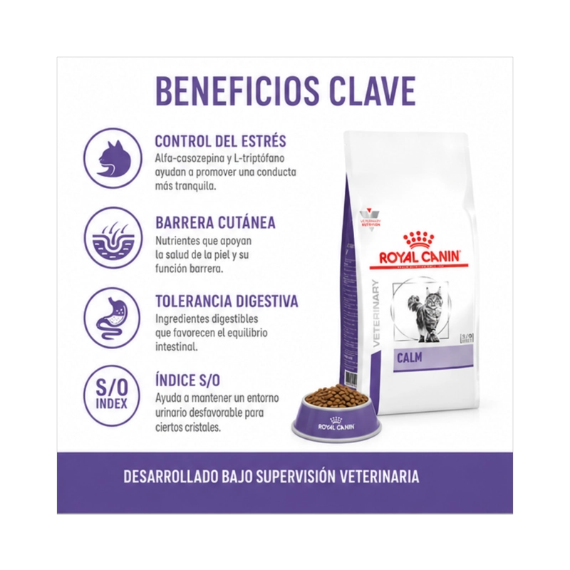 ROYAL CANIN CALM FELINE GATOS 2KG | ALIMENTO ESTRE S - 2