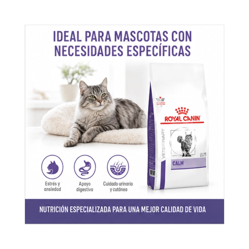 ROYAL CANIN CALM FELINE GATOS 2KG | ALIMENTO ESTRE S - 4
