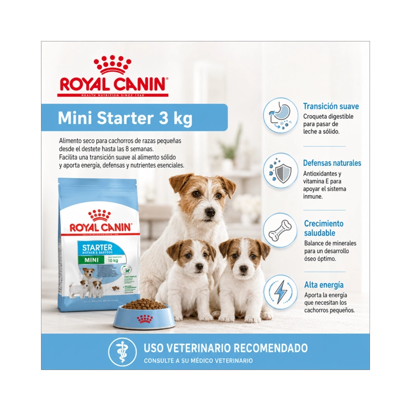 ROYAL CANIN PERRO MINI STARTER 3KG - 6
