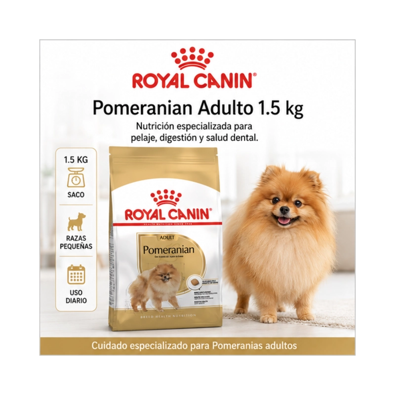 ROYAL CANIN POMERANIAN ADULTO 1.5 KG - 2