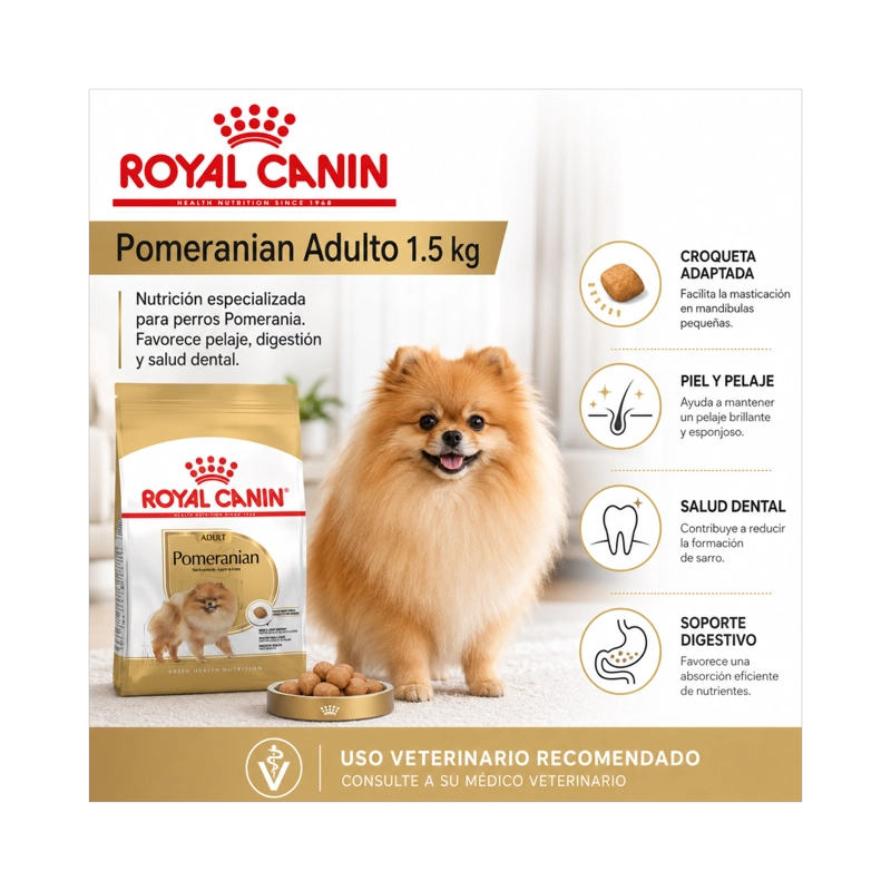 ROYAL CANIN POMERANIAN ADULTO 1.5 KG - 6