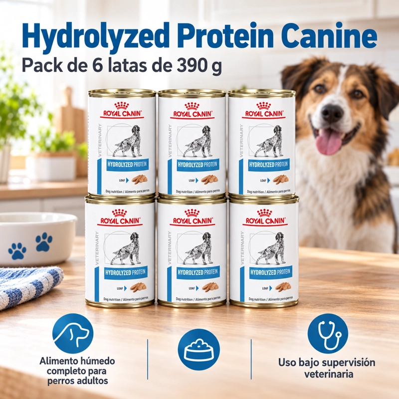 ROYAL HYDROLIZED PROTEIN CANINE LATA 390 GR | PACK 6 LATAS - 2