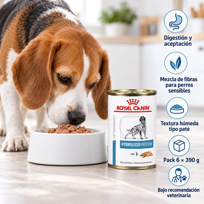 ROYAL HYDROLIZED PROTEIN CANINE LATA 390 GR | PACK 6 LATAS - 5