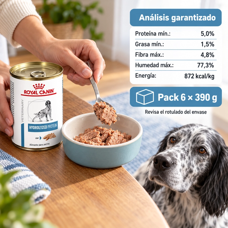 ROYAL HYDROLIZED PROTEIN CANINE LATA 390 GR | PACK 6 LATAS - 6