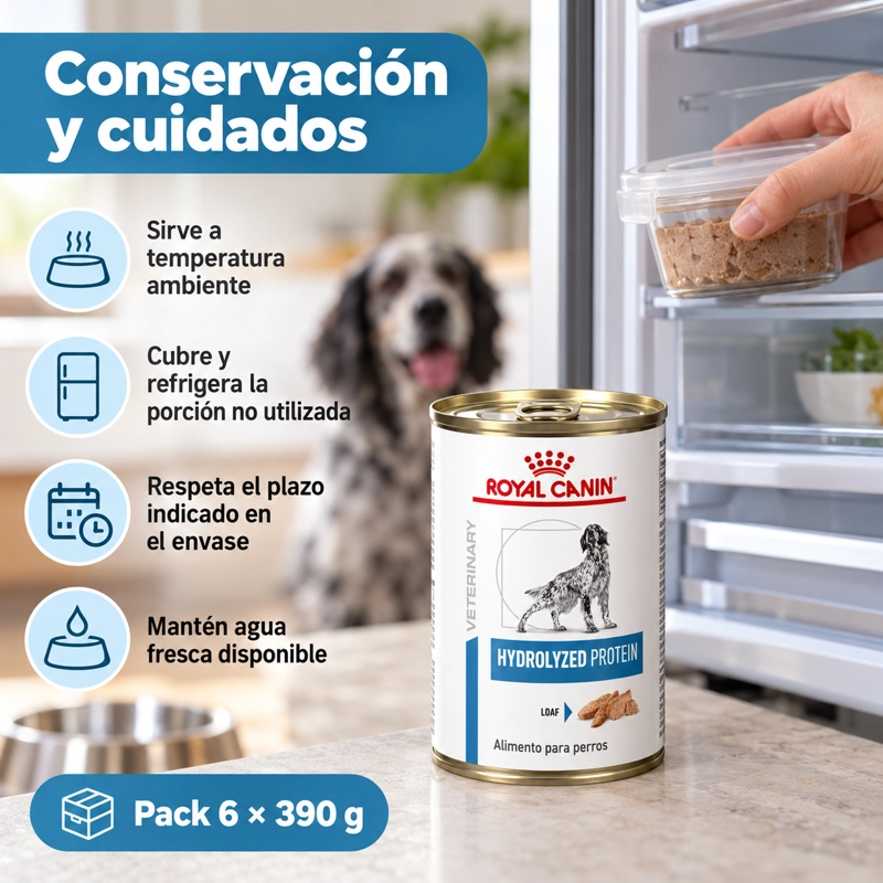 ROYAL HYDROLIZED PROTEIN CANINE LATA 390 GR | PACK 6 LATAS - 8