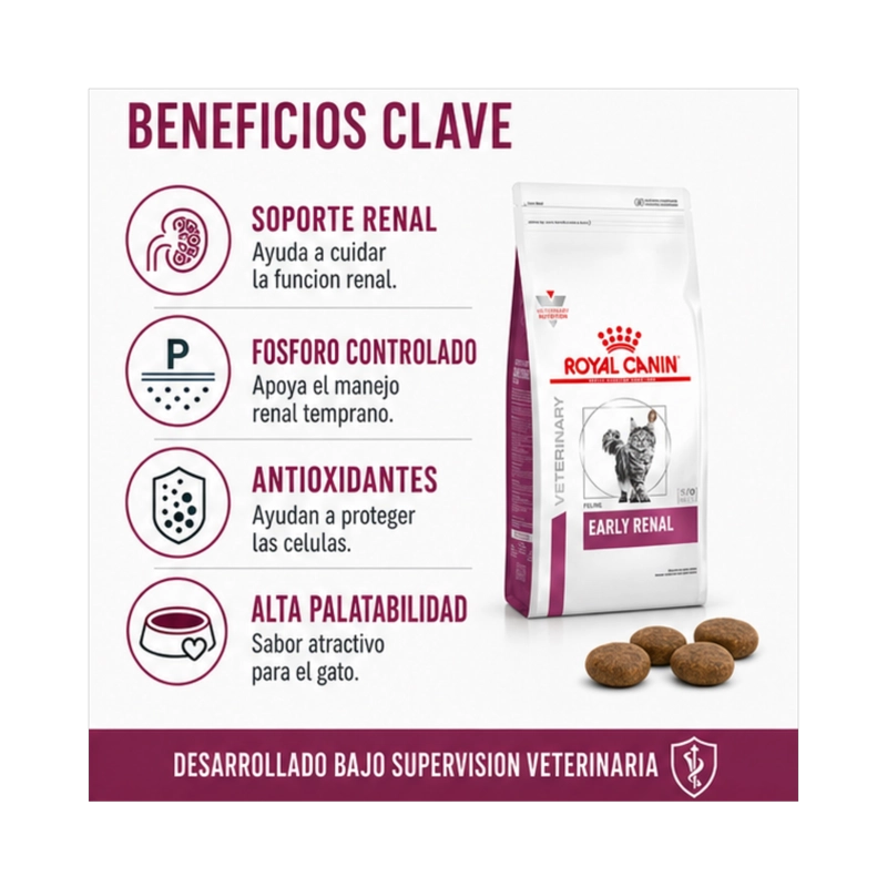 ROYAL CANIN RENAL EARLY FELINE 1,5 KG | APOYO RENAL GATOS - 3
