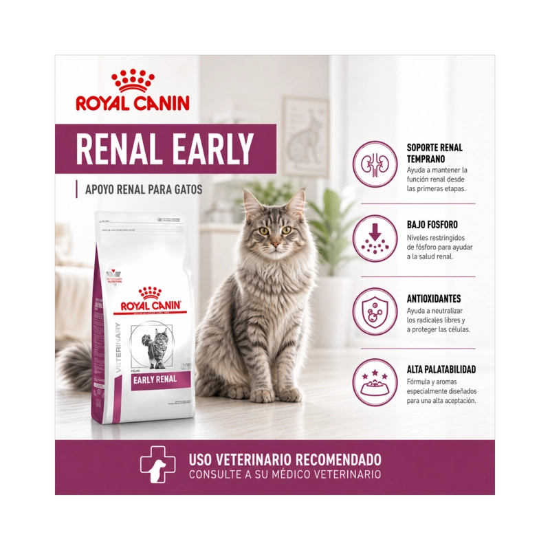 ROYAL CANIN RENAL EARLY FELINE 1,5 KG | APOYO RENAL GATOS - 6