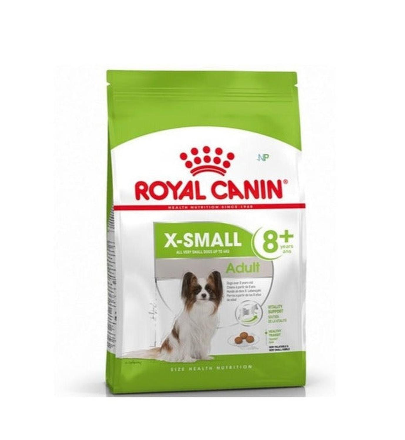 ALIMENTO ROYAL CANIN X-SMALL ADULT 8+ 1 KG