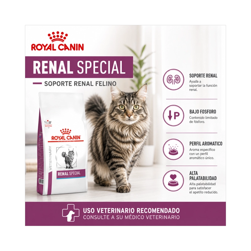 ROYAL CANIN RENAL ESPECIAL FELINE 2 KG - 6