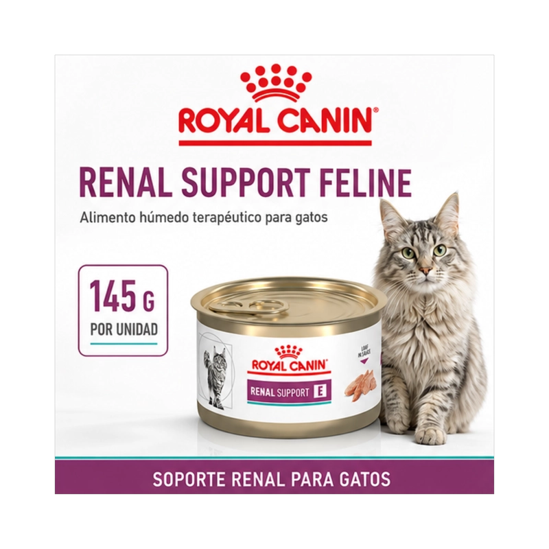 ROYAL CANIN RENAL SUPPORT FELINE LATA 145G PARA GATOS - 6
