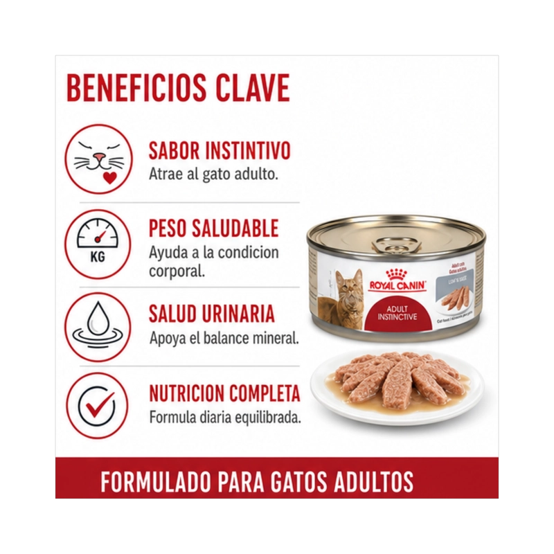 ROYAL CANIN ADULT INSTINCTIVE LATA 145GR | PACK 6 LATAS - 2