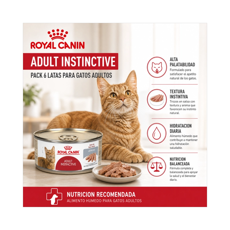 ROYAL CANIN ADULT INSTINCTIVE LATA 145GR | PACK 6 LATAS - 5