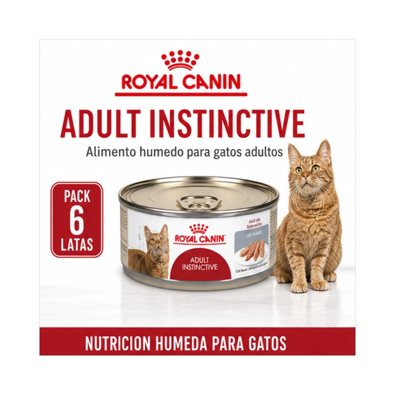 ROYAL CANIN ADULT INSTINCTIVE LATA 145GR | PACK 6 LATAS - 6