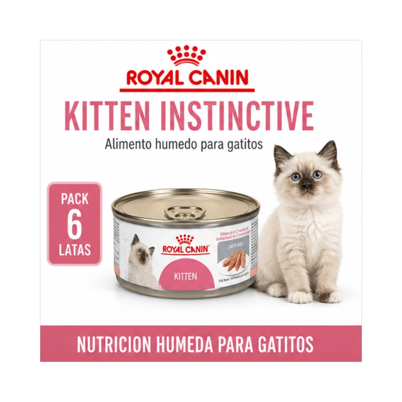 ROYAL CANIN KITTEN INSTINCTIVE LATA 145GR | PACK 6 LATAS - 6