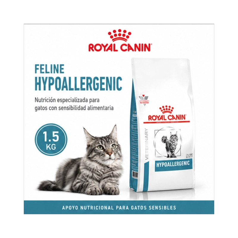 ROYAL CANIN HYPOALLERGENIC FELINE GATO 1.5KG | ALERGIAS - 7