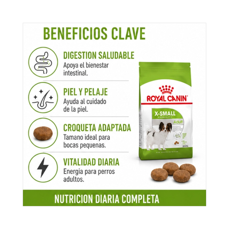 ROYAL CANIN X-SMALL ADULTO 1 KG - 2