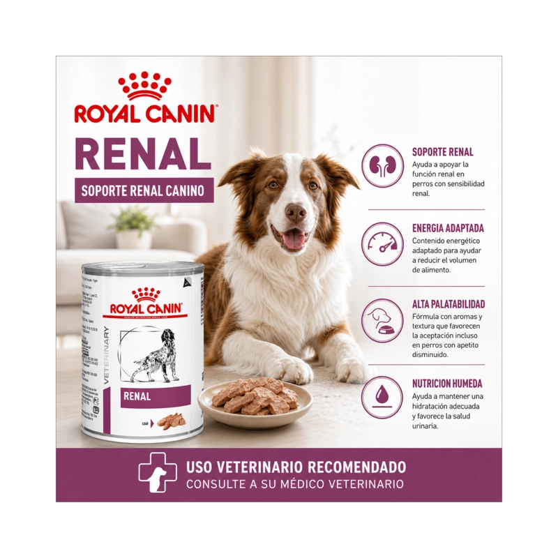 ROYAL CANIN RENAL SUPPORT LATA 385GR | PACK 6 LATAS - 5