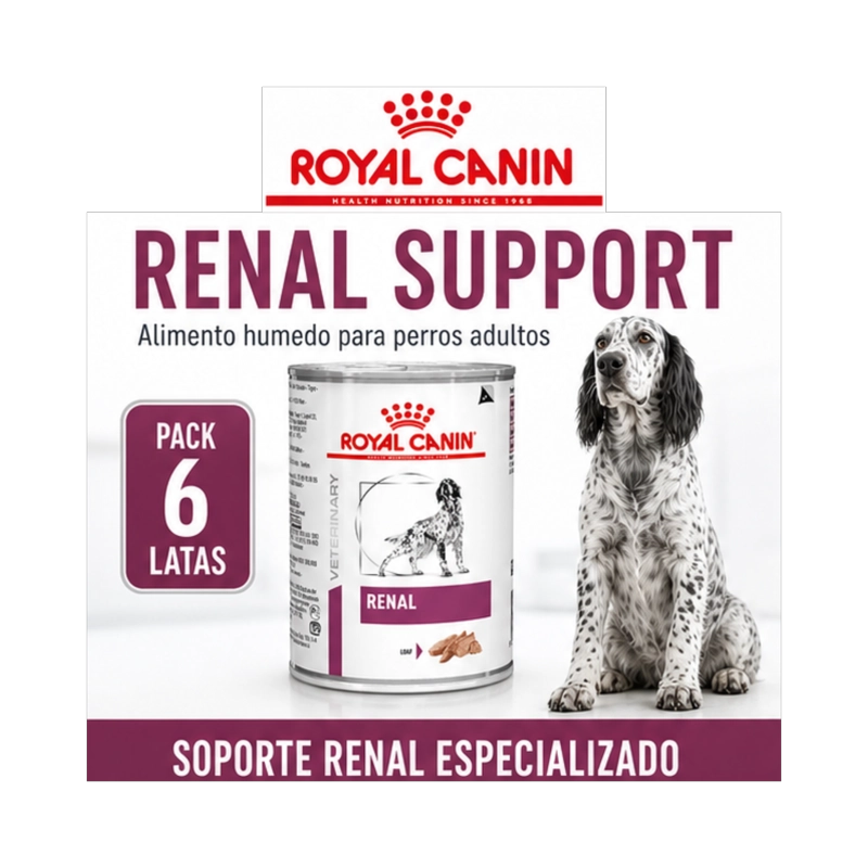 ROYAL CANIN RENAL SUPPORT LATA 385GR | PACK 6 LATAS - 7