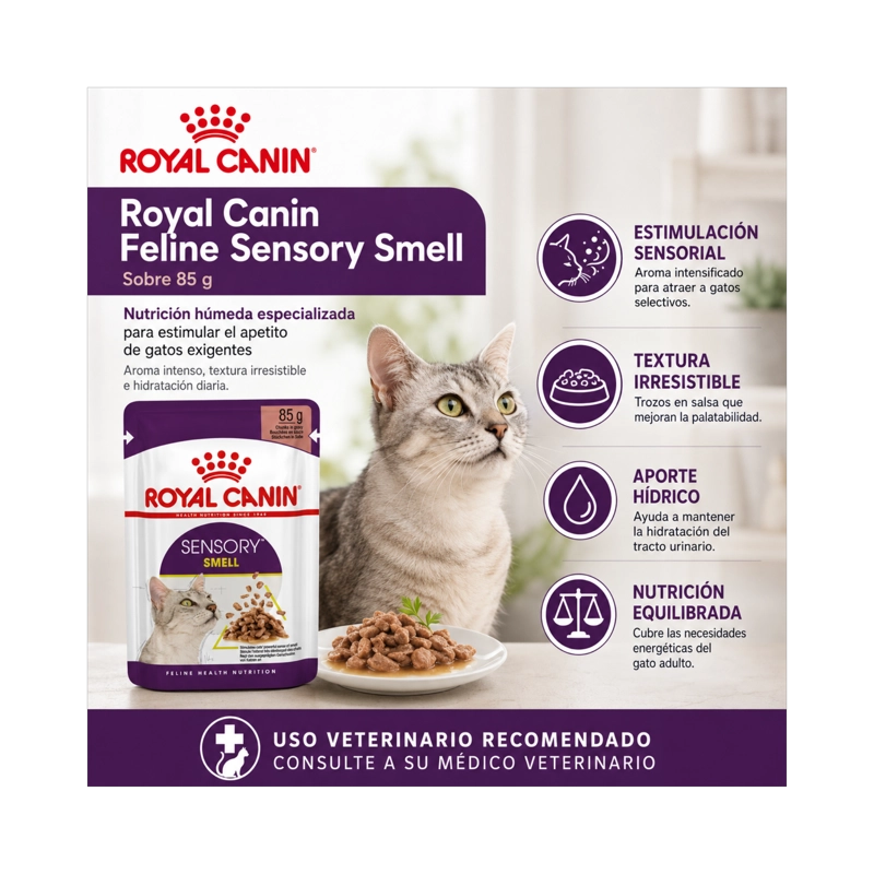ROYAL CANIN FELINE SENSORY SMELL - SOBRE 85 GR - 6