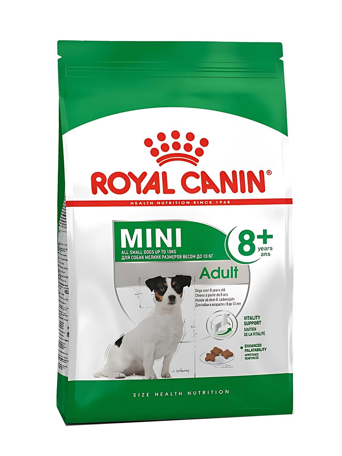 ALIMENTO ROYAL CANIN MINI ADULTO 8+ SACO 1 KILO - 1