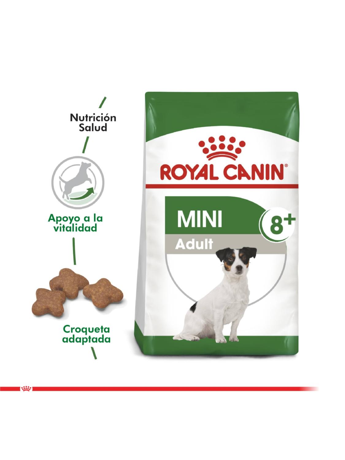ALIMENTO ROYAL CANIN MINI ADULTO 8+ SACO 1 KILO - 4