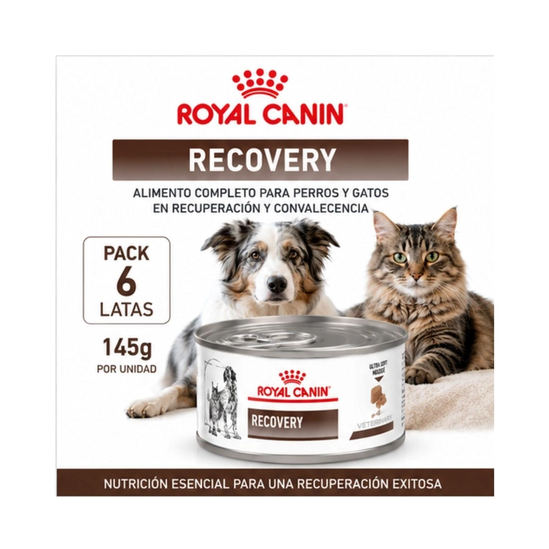 ROYAL CANIN RECOVERY 145G PERRO GATO PACK 6 LATAS - 2
