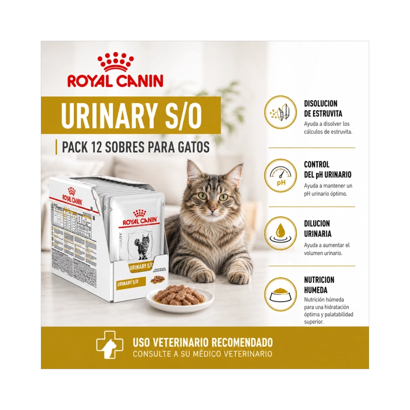 ROYAL CANIN POUCH URINARY S/O GATO 85G (12 UNIDADES) | PACK 12 SOBRES - 6