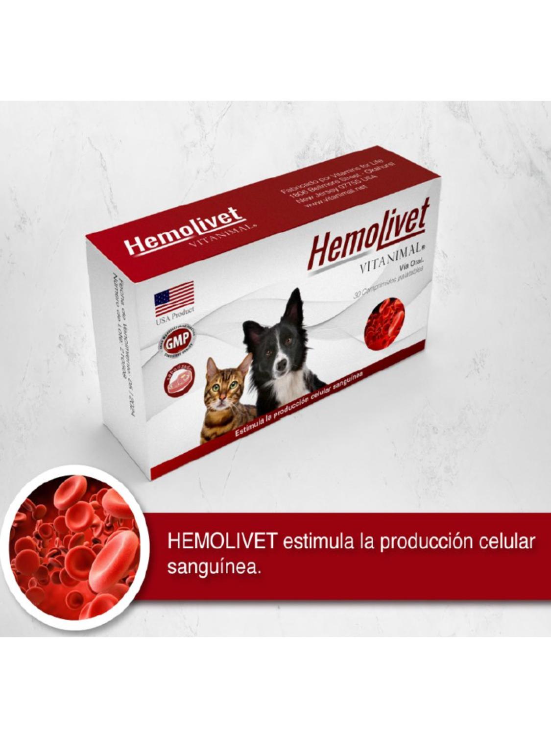 HEMOLIVET VITANIMAL - 10 COMPRIMIDOS - 2