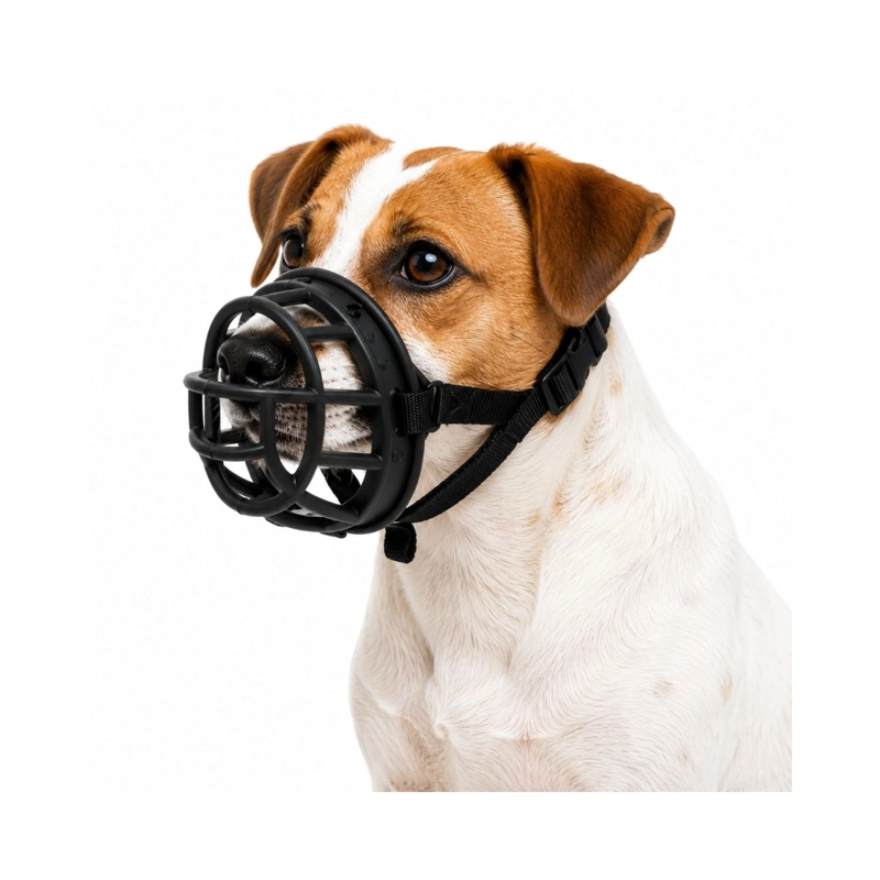 BOZAL CANASTA PERRO S NEGRO AJUSTABLE RAZAS PEQUEÑAS - 1