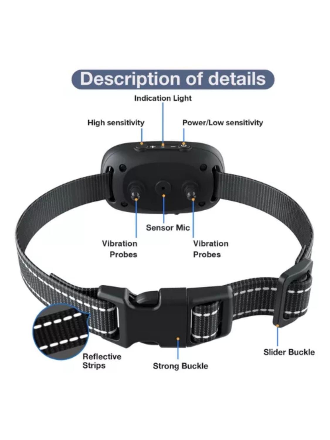 COLLAR DE ENTRENAMIENTO ANTI LADRIDO CON VIBRACION - 4