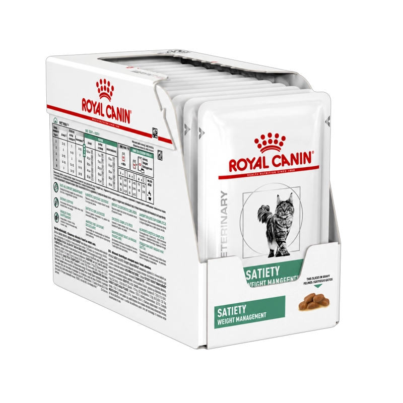 ROYAL CANIN POUCH SATIETY GATO 85G (12 UNIDADES) | PACK 12 SOBRES - 1
