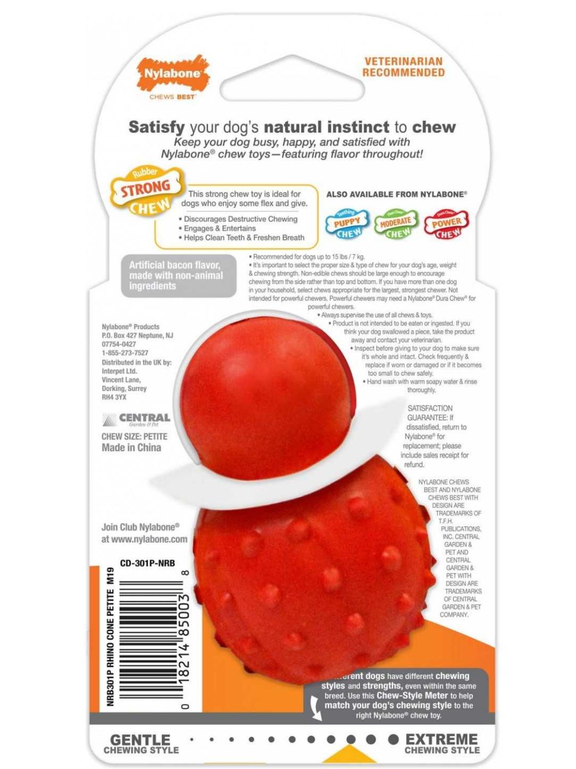 NYLABONE CONO 3 EN 1 RELLENABLE SABOR TOCINO - 16 KG - 5