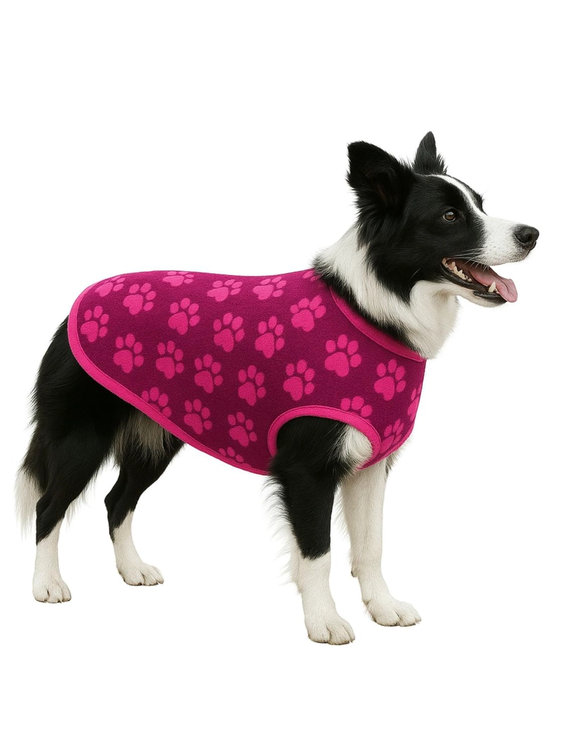 CAPA POLAR PERRO 4XL 62 CM ABRIGO INVIERNO BORDER - 1