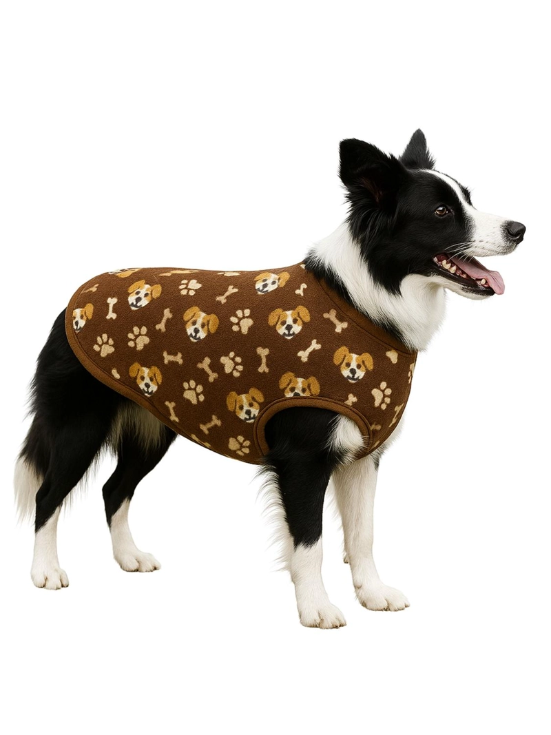 CAPA POLAR PERRO 4XL 62 CM ABRIGO INVIERNO BORDER - 1