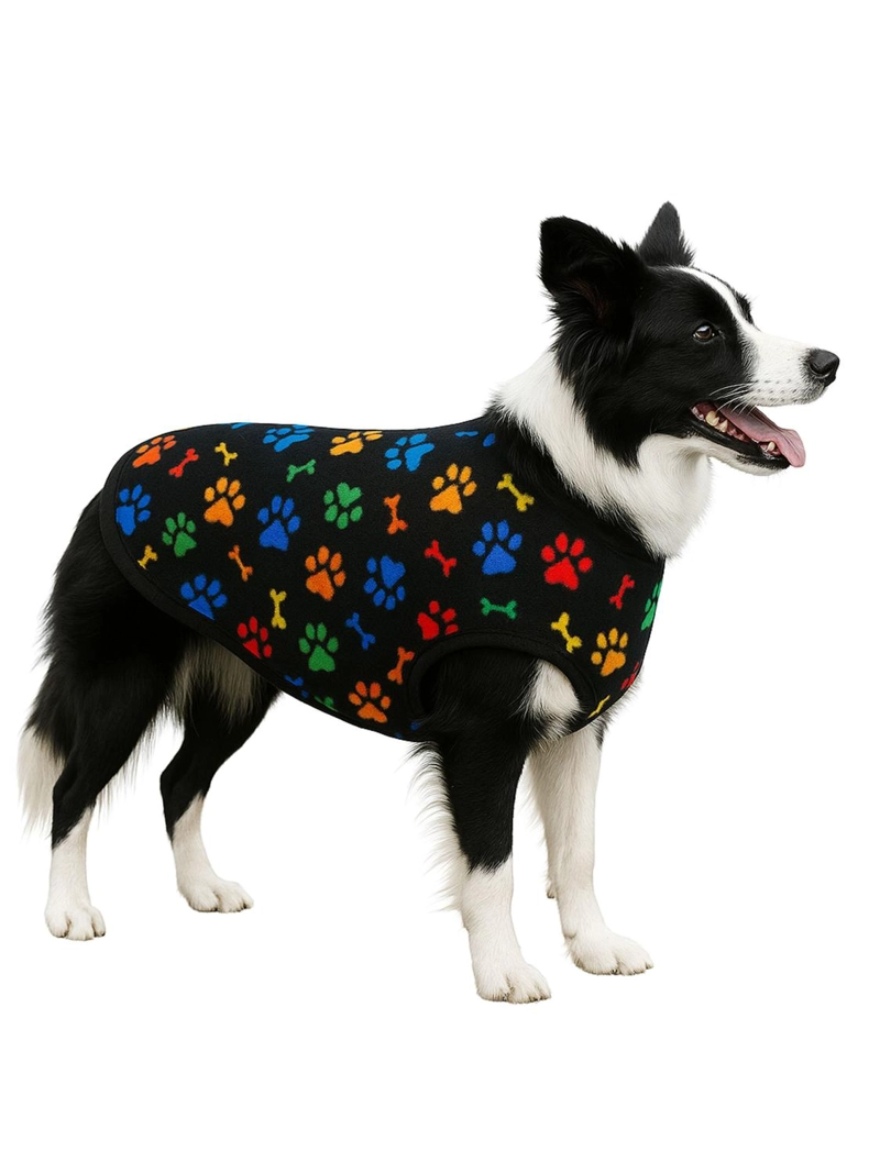 CAPA POLAR PERRO 5XL 65 CM ABRIGO INVIERNO BORDER - 1