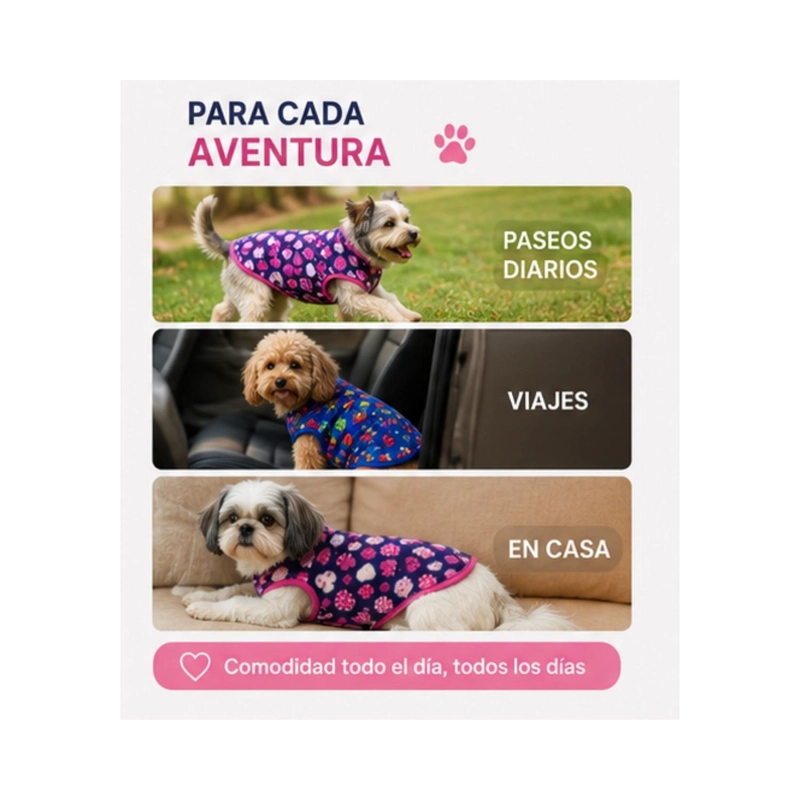 CAPA POLAR PERRO 5XL 65 CM ABRIGO INVIERNO BORDER - 6