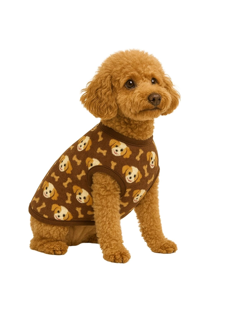 CAPA POLAR PERRO L 40 CM ABRIGO INVIERNO SHIH TZU - 1