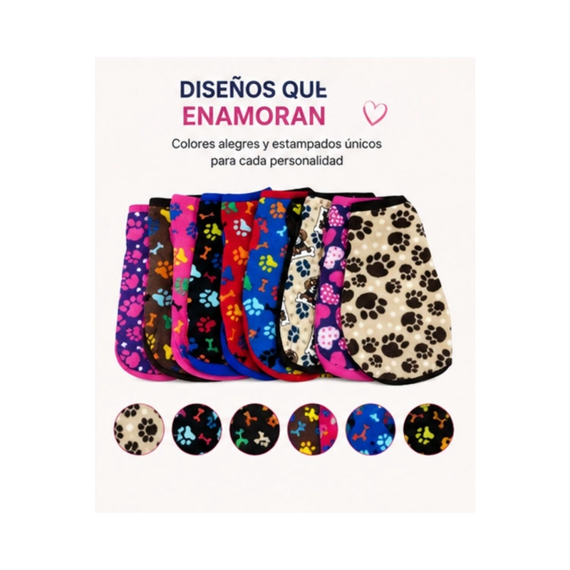 CAPA POLAR PERRO M 35 CM ABRIGO INVIERNO SHIH TZU - 4