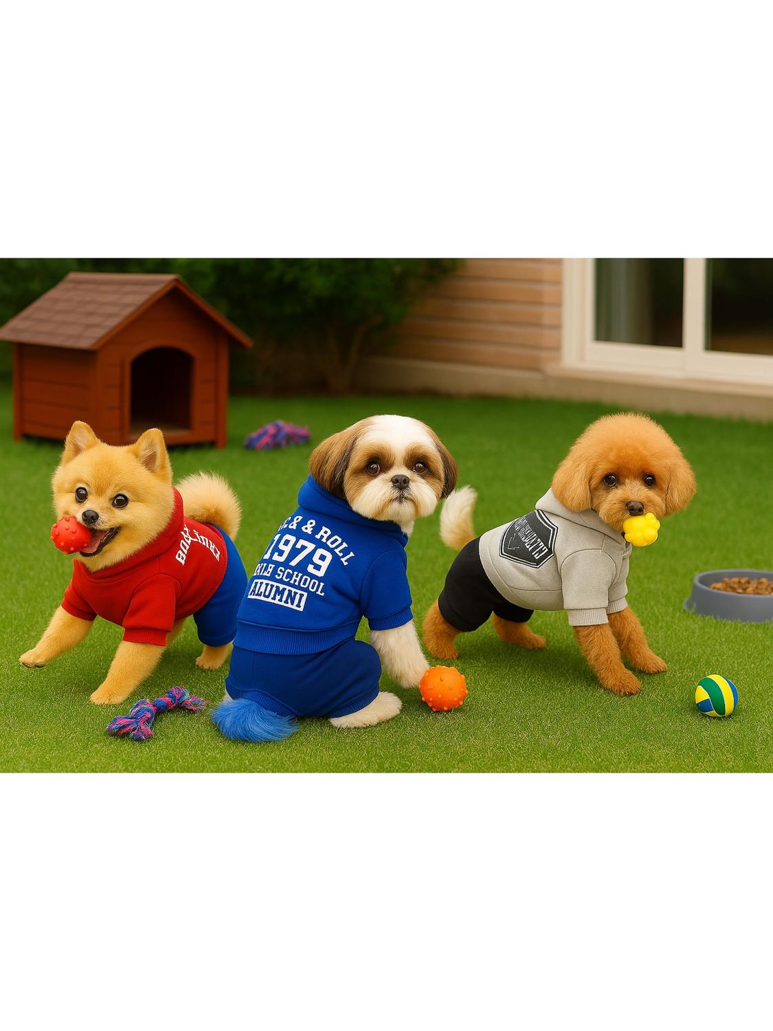 ROPA PARA MASCOTA ROCK POLAR TALLA L 35X22 CM - 3