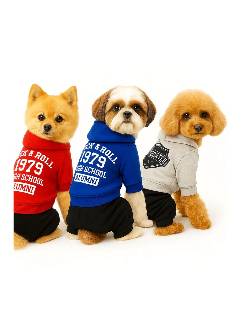 ROPA PARA MASCOTA ROCK POLAR TALLA L 35X22 CM - 4